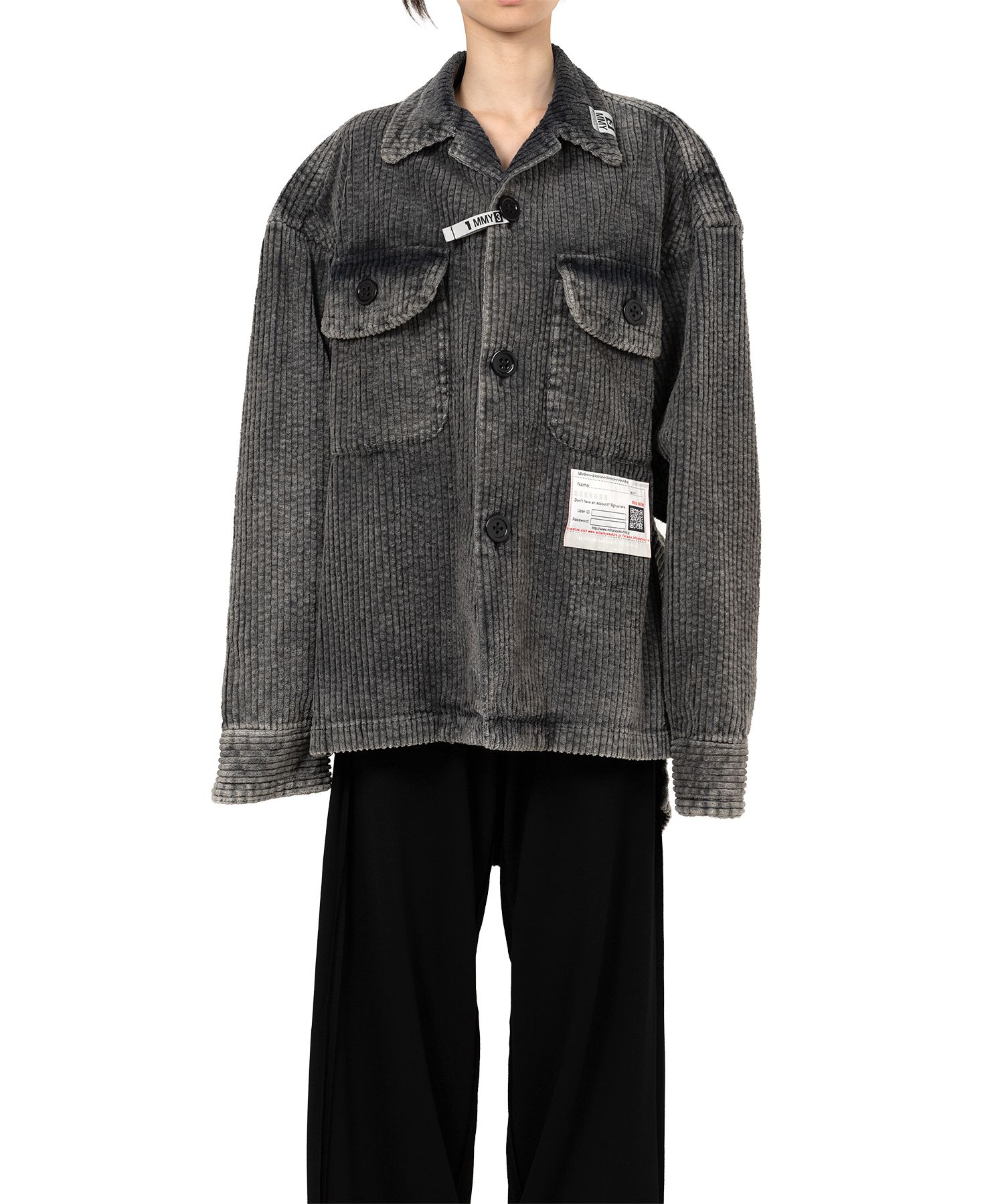 Amateur Sewn Like Corduroy Shirt