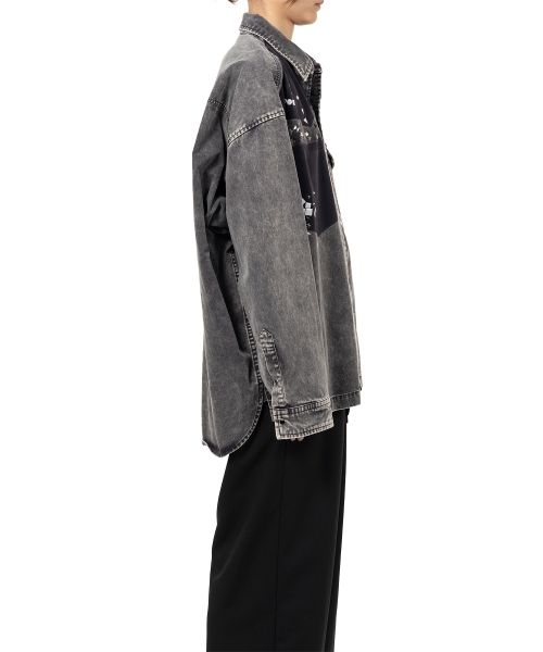 Embellished Distressed Shirt