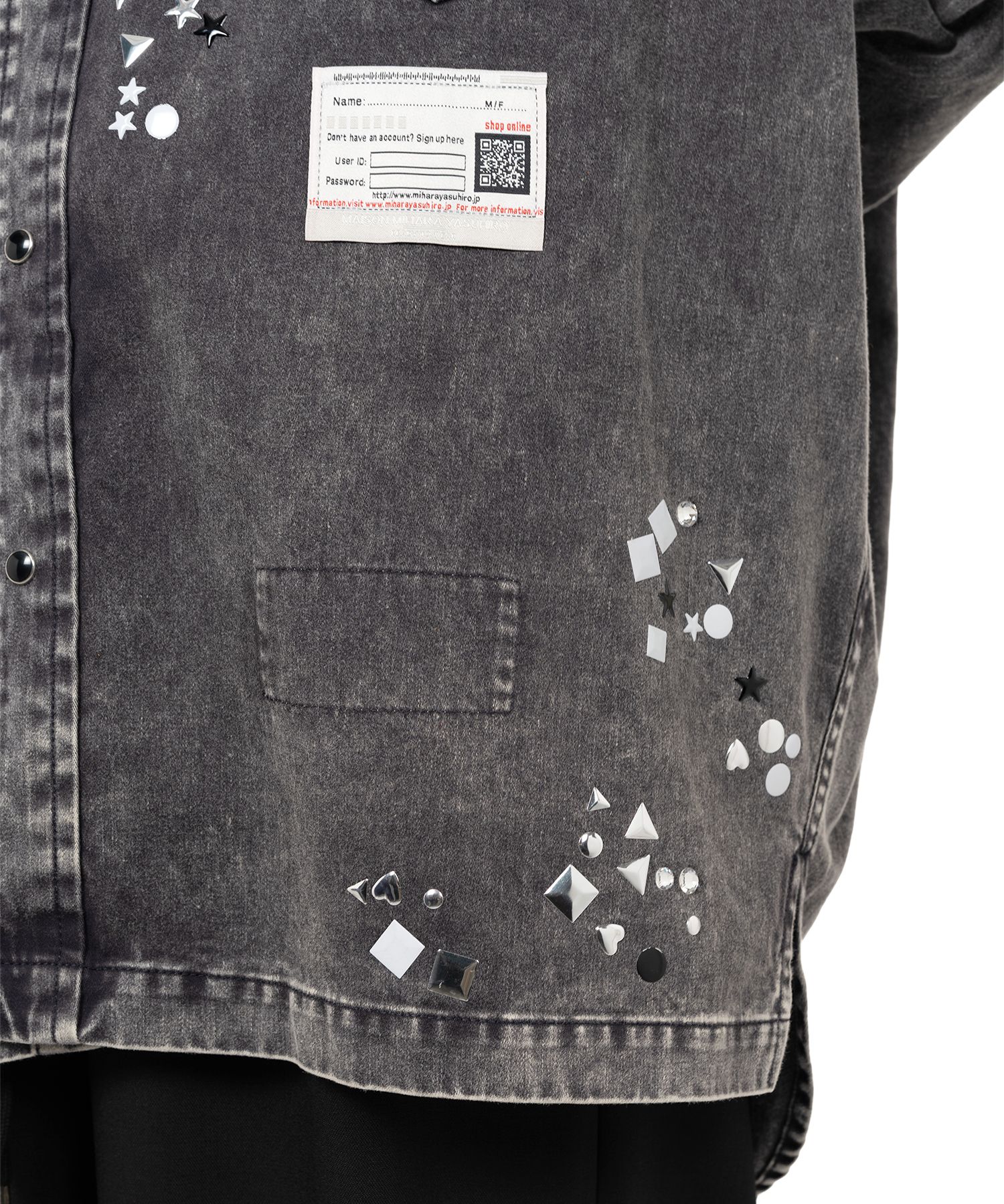 Embellished Distressed Shirt