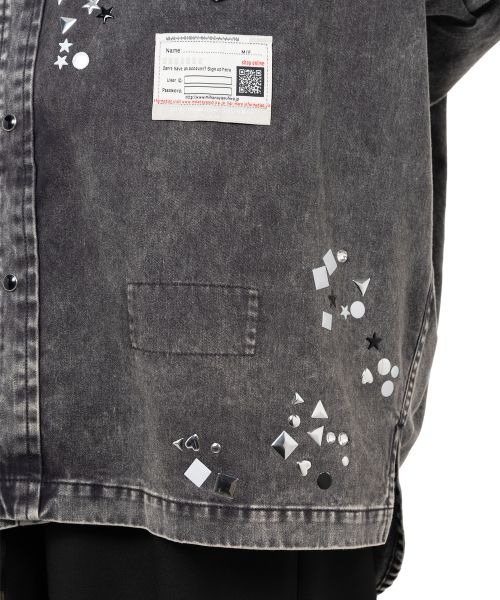 Embellished Distressed Shirt