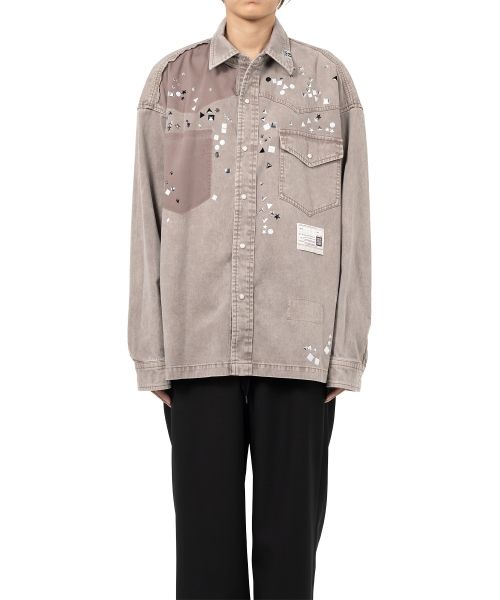 Embellished Distressed Shirt