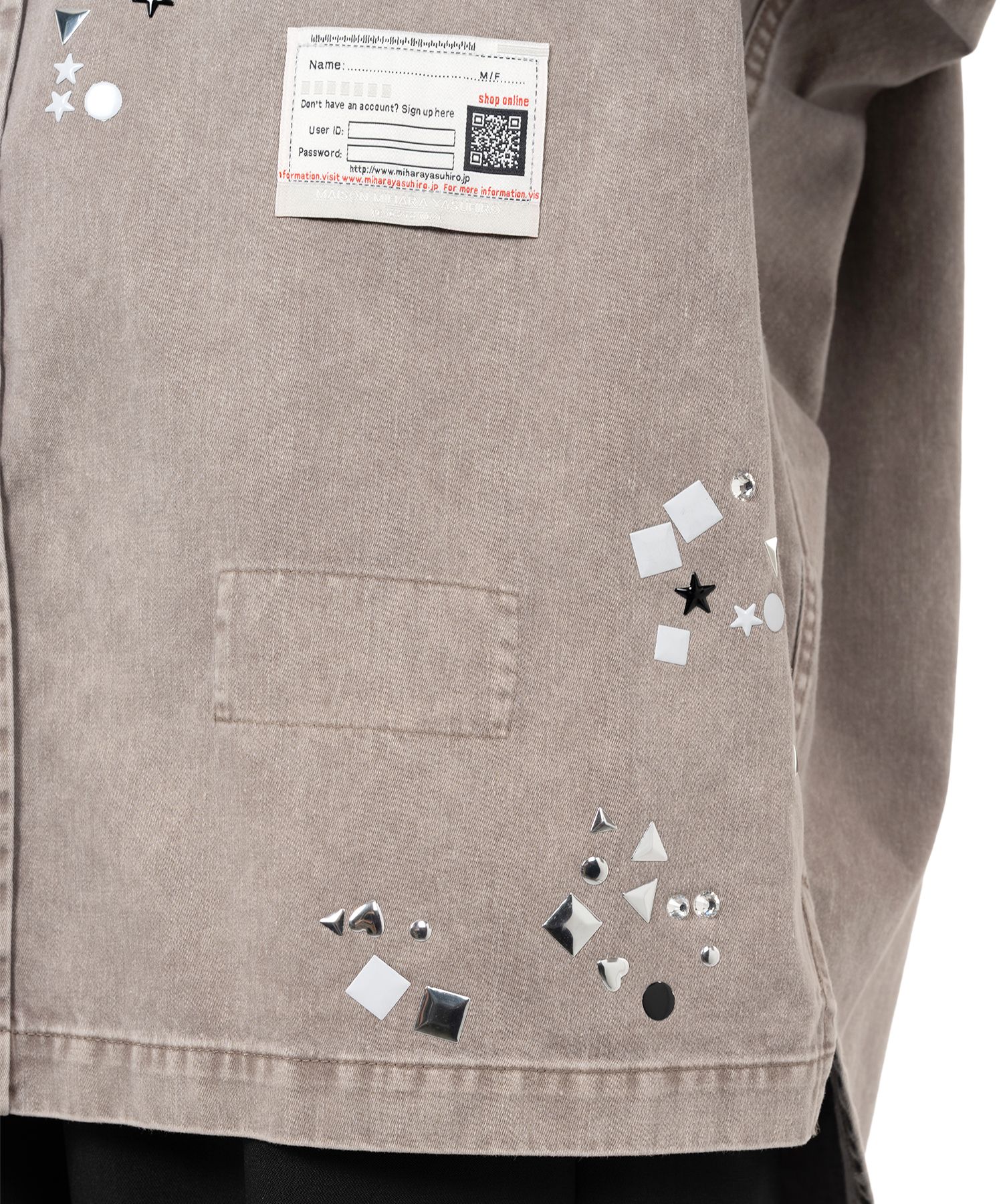 Embellished Distressed Shirt