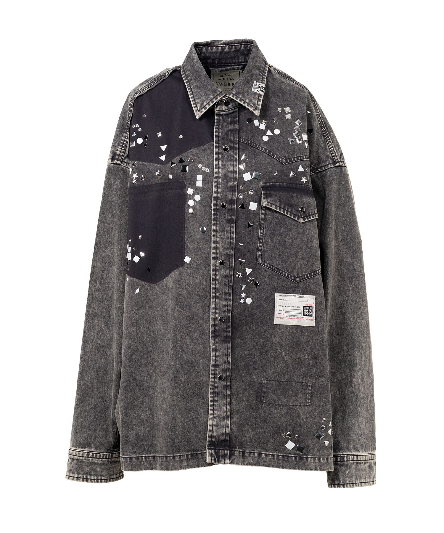 Embellished Distressed Shirt