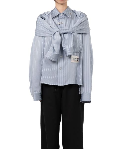 Sleeve Layered Stripe Shirt