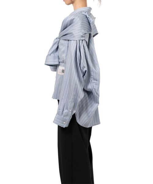 Sleeve Layered Stripe Shirt