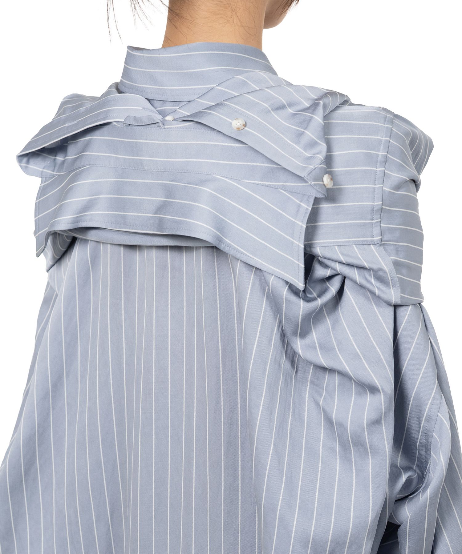 Sleeve Layered Stripe Shirt