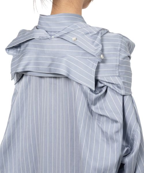Sleeve Layered Stripe Shirt