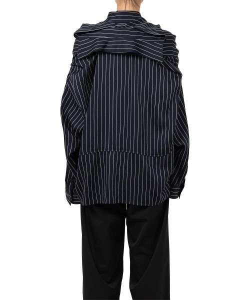 Sleeve Layered Stripe Shirt