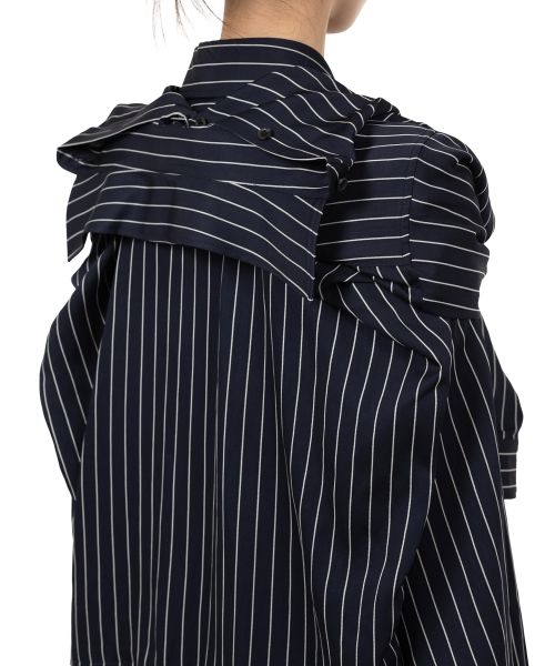 Sleeve Layered Stripe Shirt