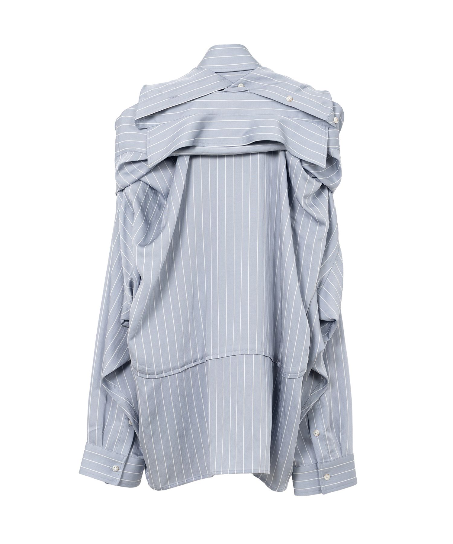 メゾンミハラヤスヒロ Sleeve Layered Stripe Shirt Maison