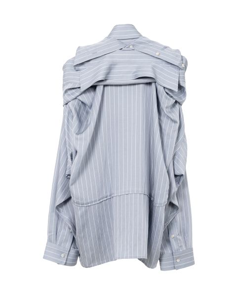 Sleeve Layered Stripe Shirt