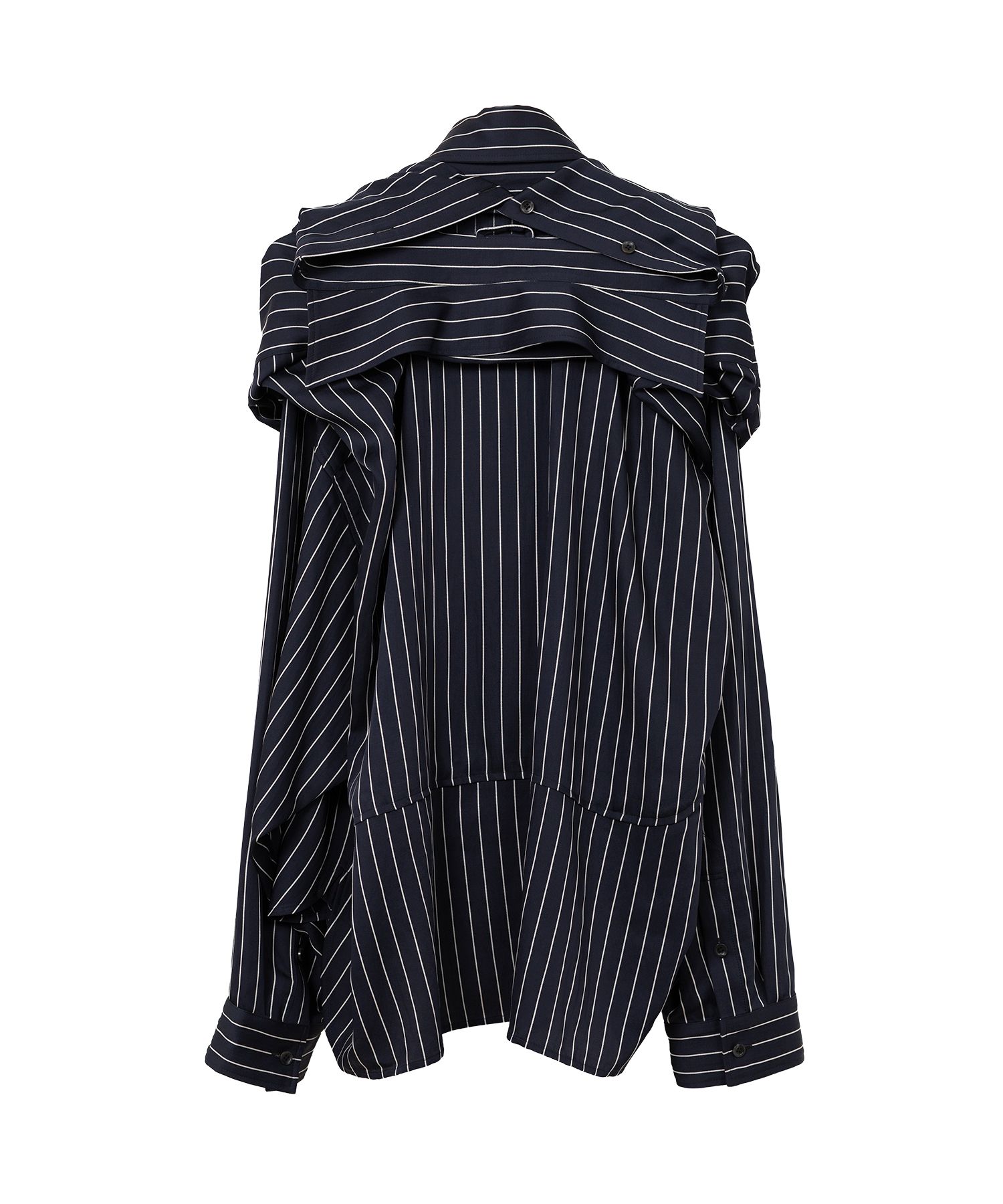 Sleeve Layered Stripe Shirt