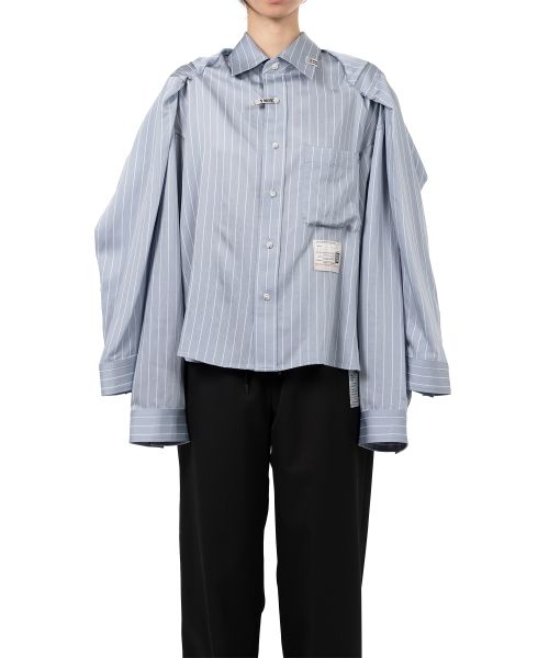 Sleeve Layered Stripe Shirt