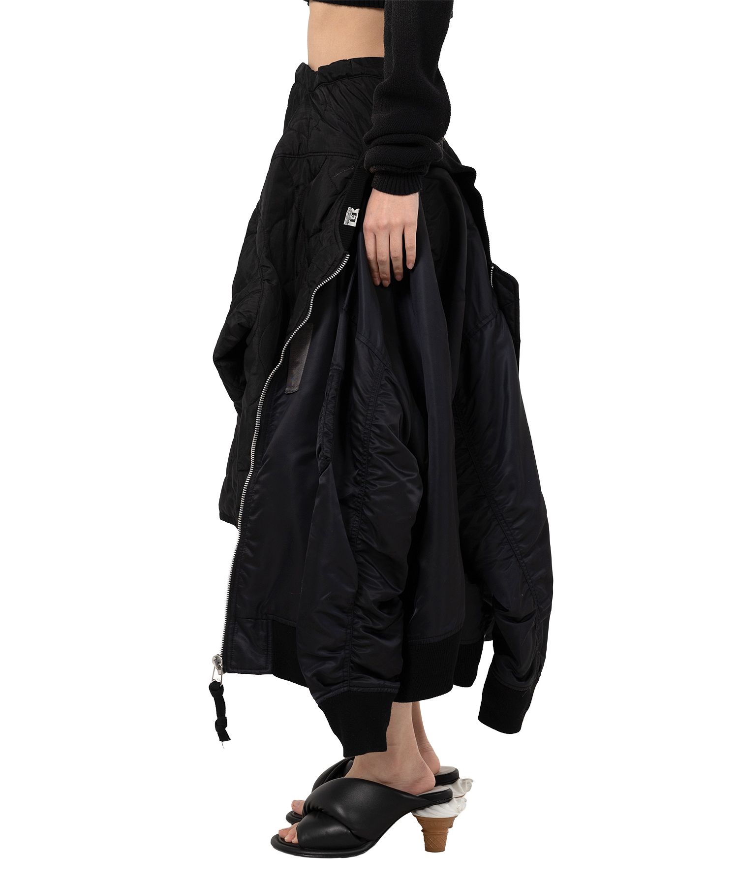 【MIHARA YASUHIRO】Transform Flight Jacket Skirt 全2色 Maison MIHARA YASUHIRO ONLINE STORE（メゾンミハラヤスヒロ