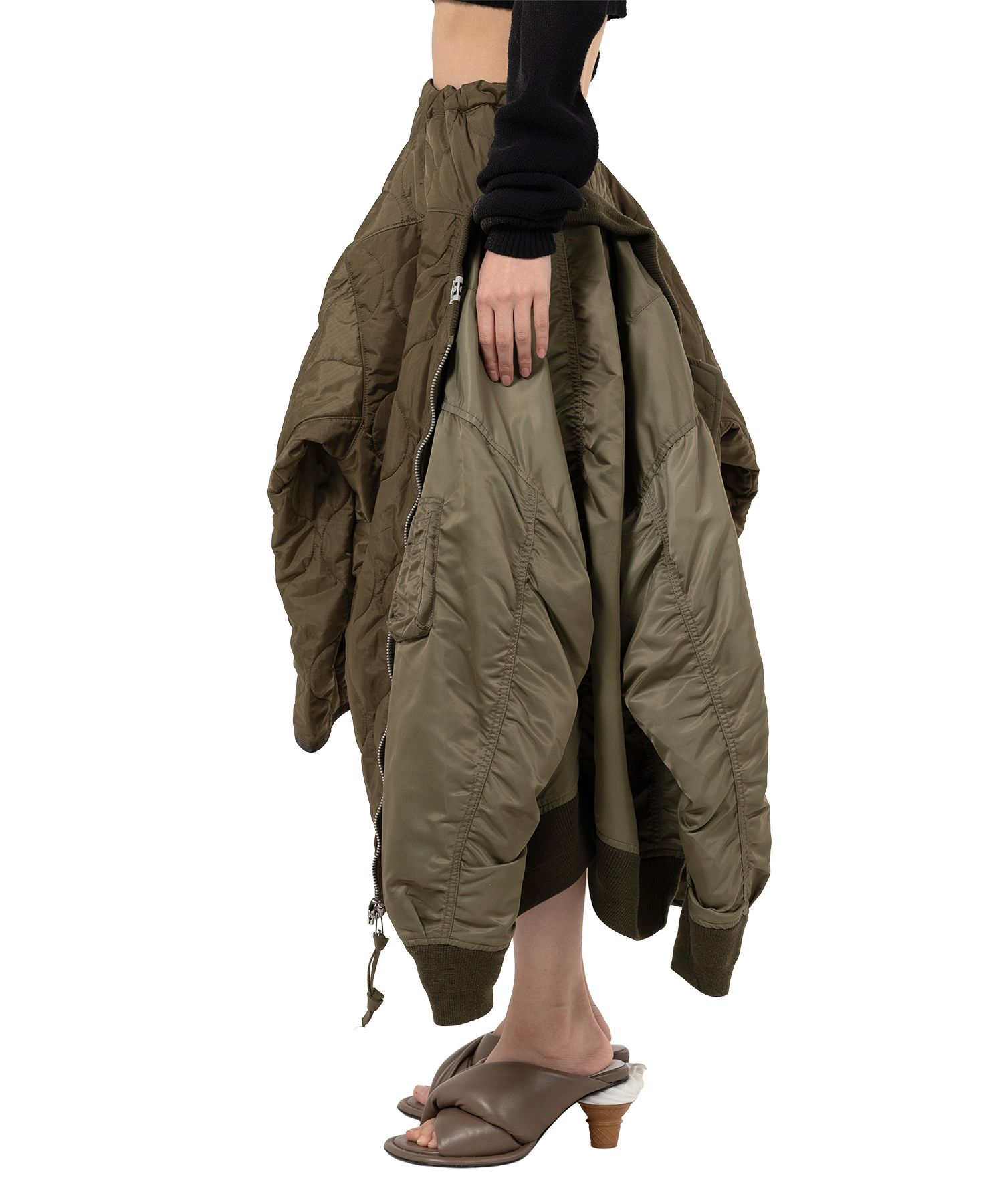 【MIHARA YASUHIRO】Transform Flight Jacket Skirt 全2色 Maison MIHARA YASUHIRO ONLINE STORE（メゾンミハラヤスヒロ