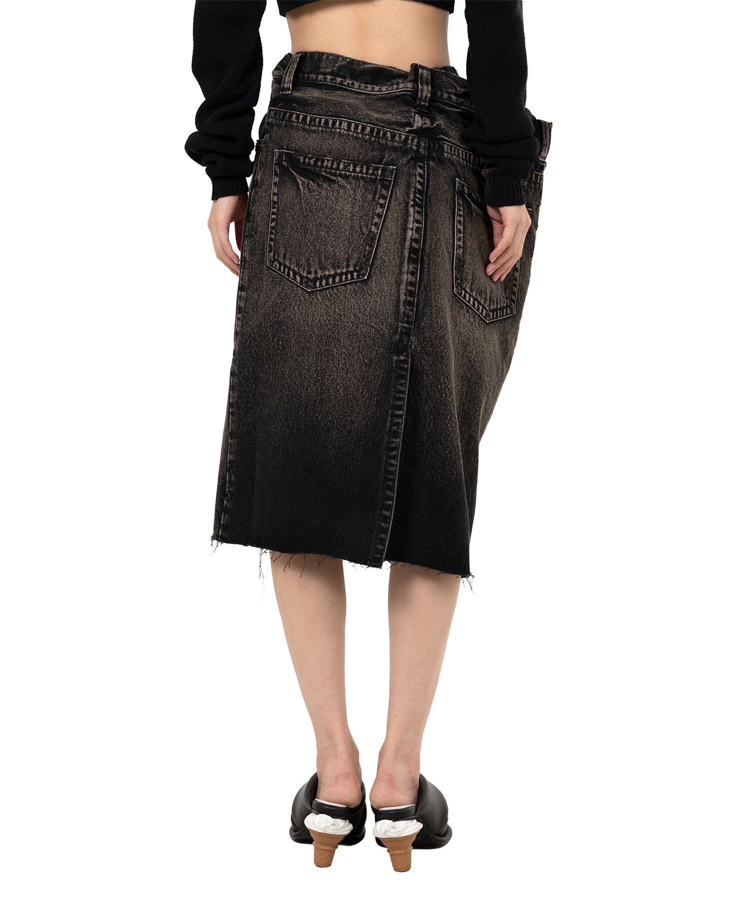 Huge Layered Denim Skirt
