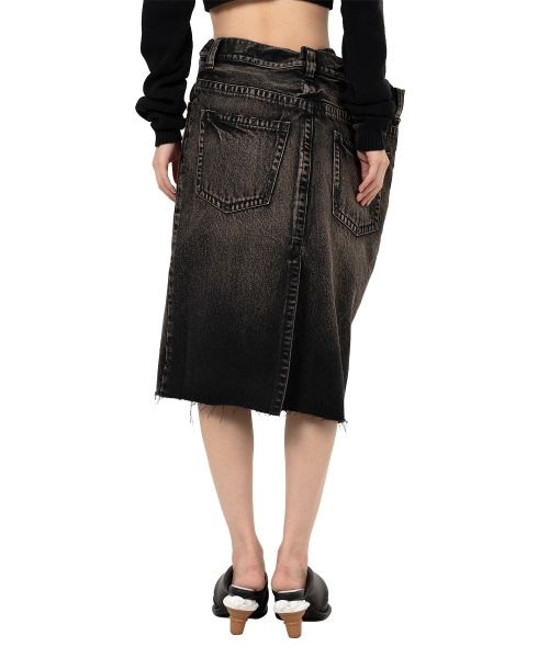 Huge Layered Denim Skirt