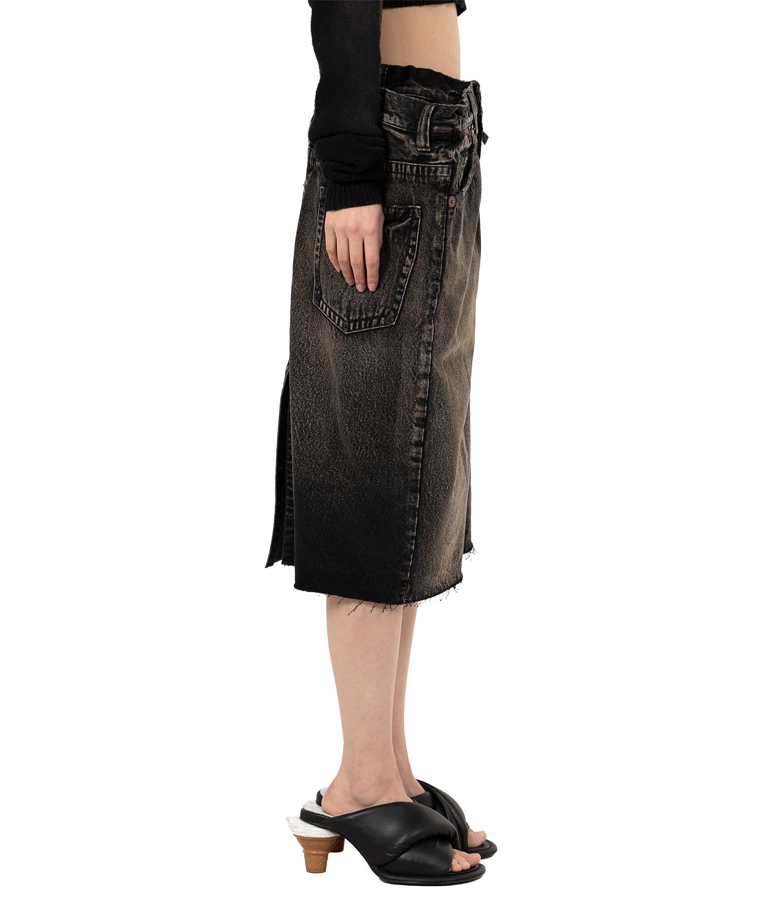 Huge Layered Denim Skirt