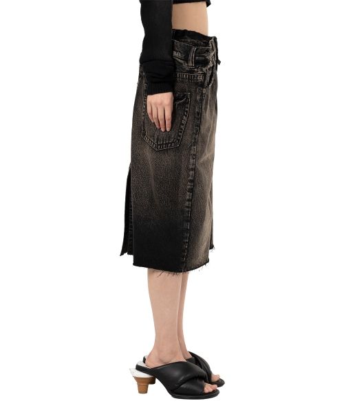 Huge Layered Denim Skirt