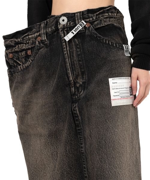 Huge Layered Denim Skirt