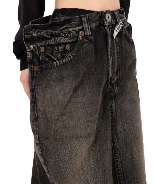 Huge Layered Denim Skirt