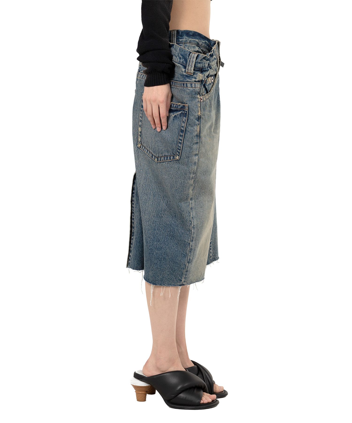 Huge Layered Denim Skirt