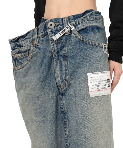 Huge Layered Denim Skirt