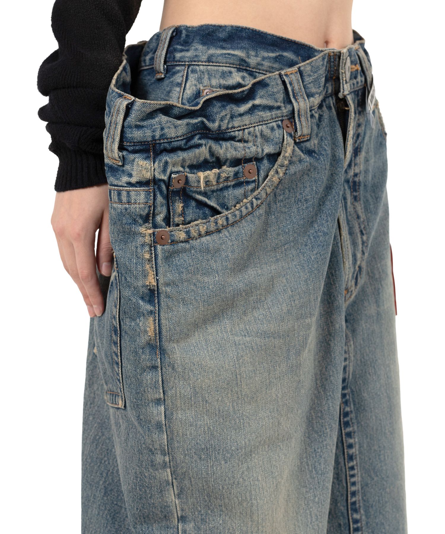 Huge Layered Denim Skirt
