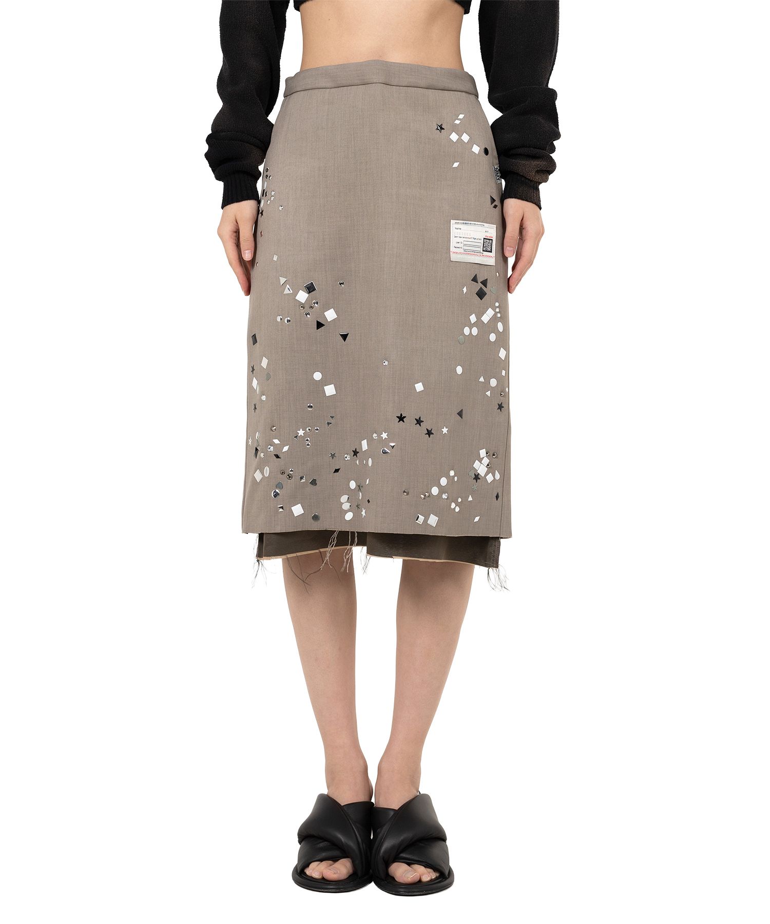 Maison MIHARA YASUHIROロングスカート シルバー　ラメ　箔 KC5Bv9uLjanc.jpg?width=768