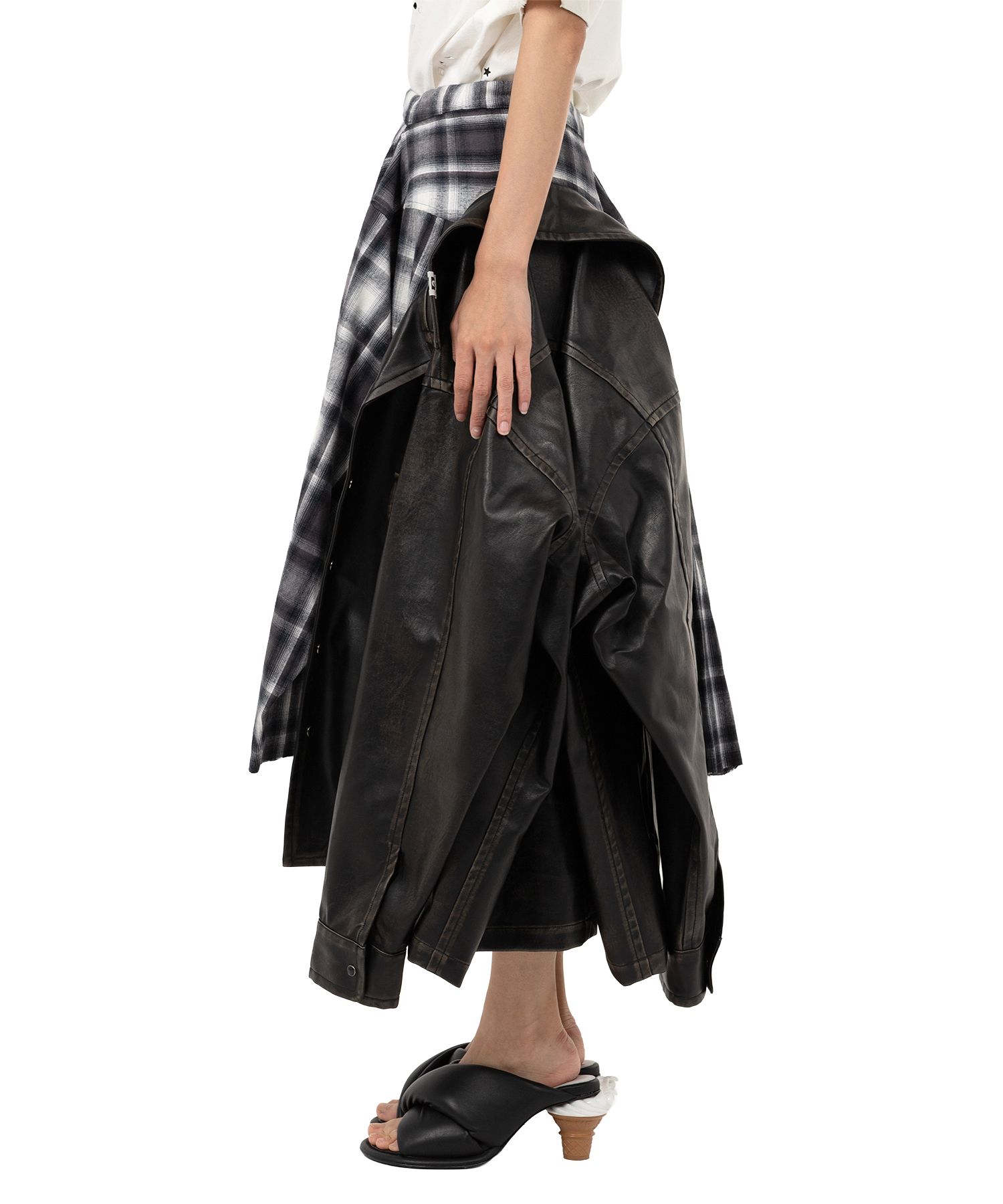 Transform Coated Jacket Skirt