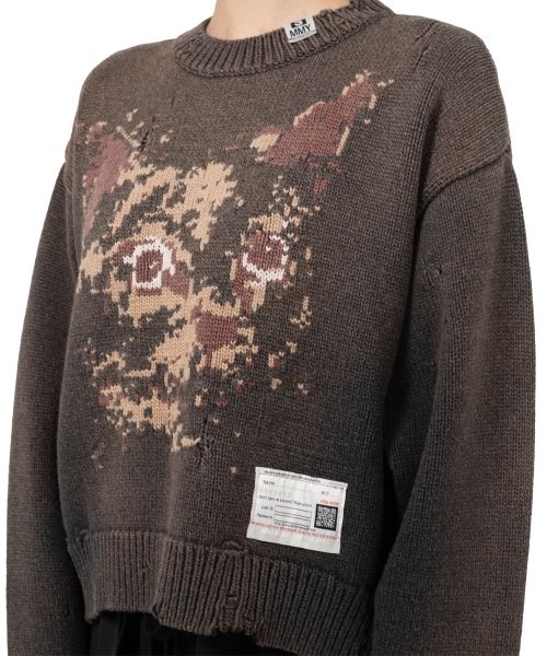Cat Jacquard Knit Sweater