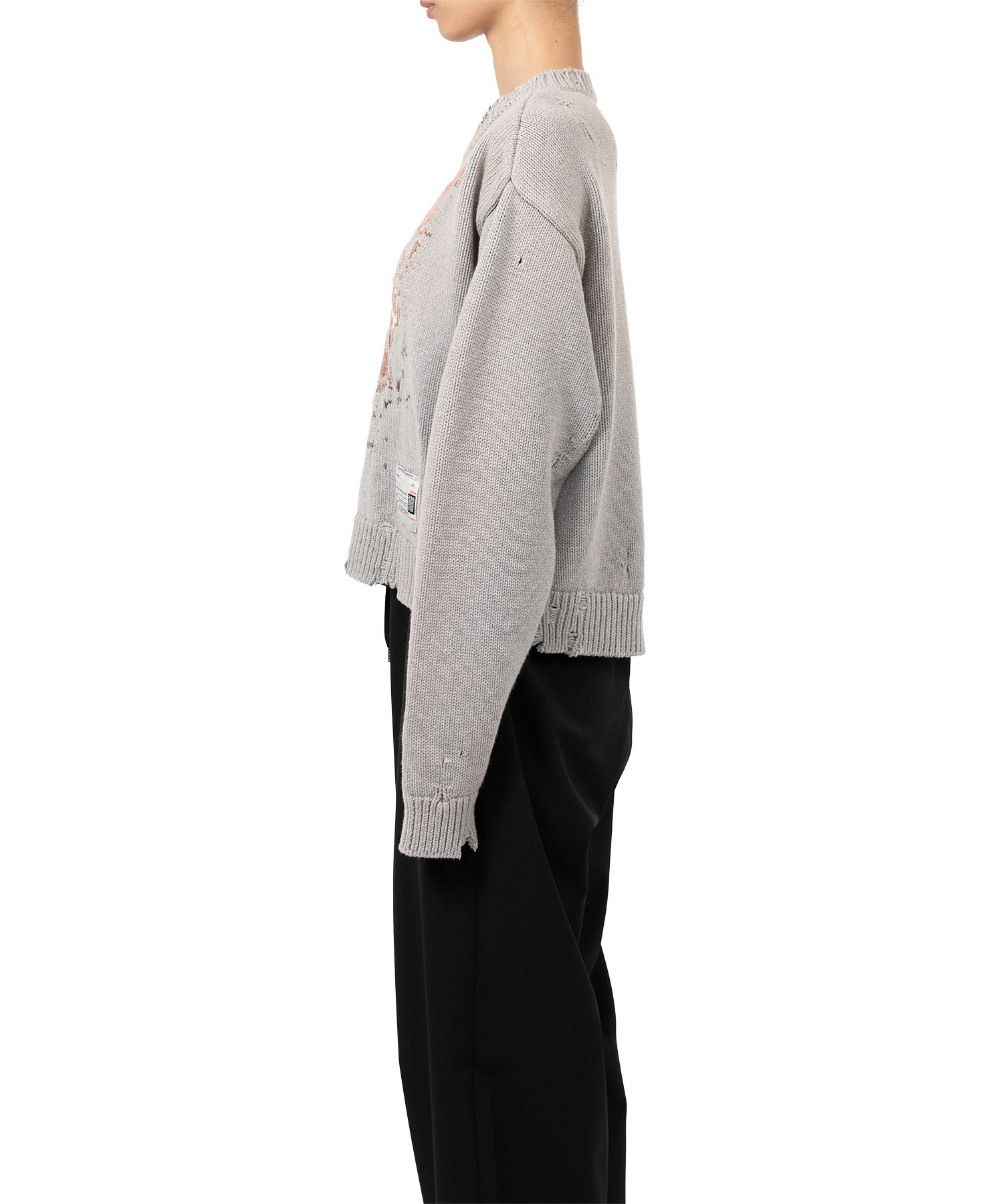 Cat Jacquard Knit Sweater