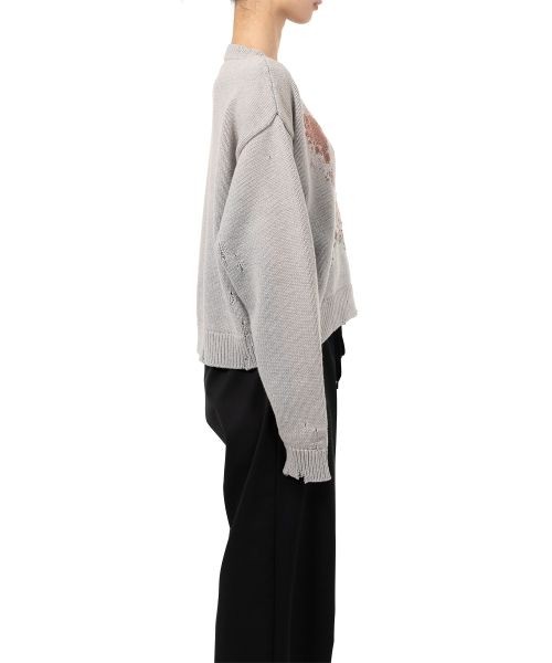 Cat Jacquard Knit Sweater