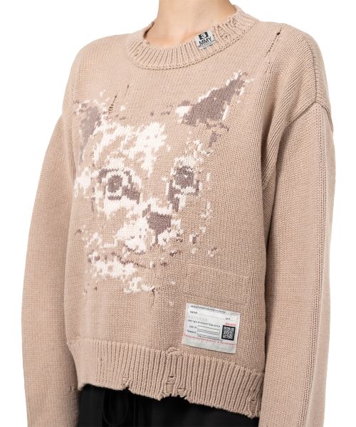 Cat Jacquard Knit Sweater