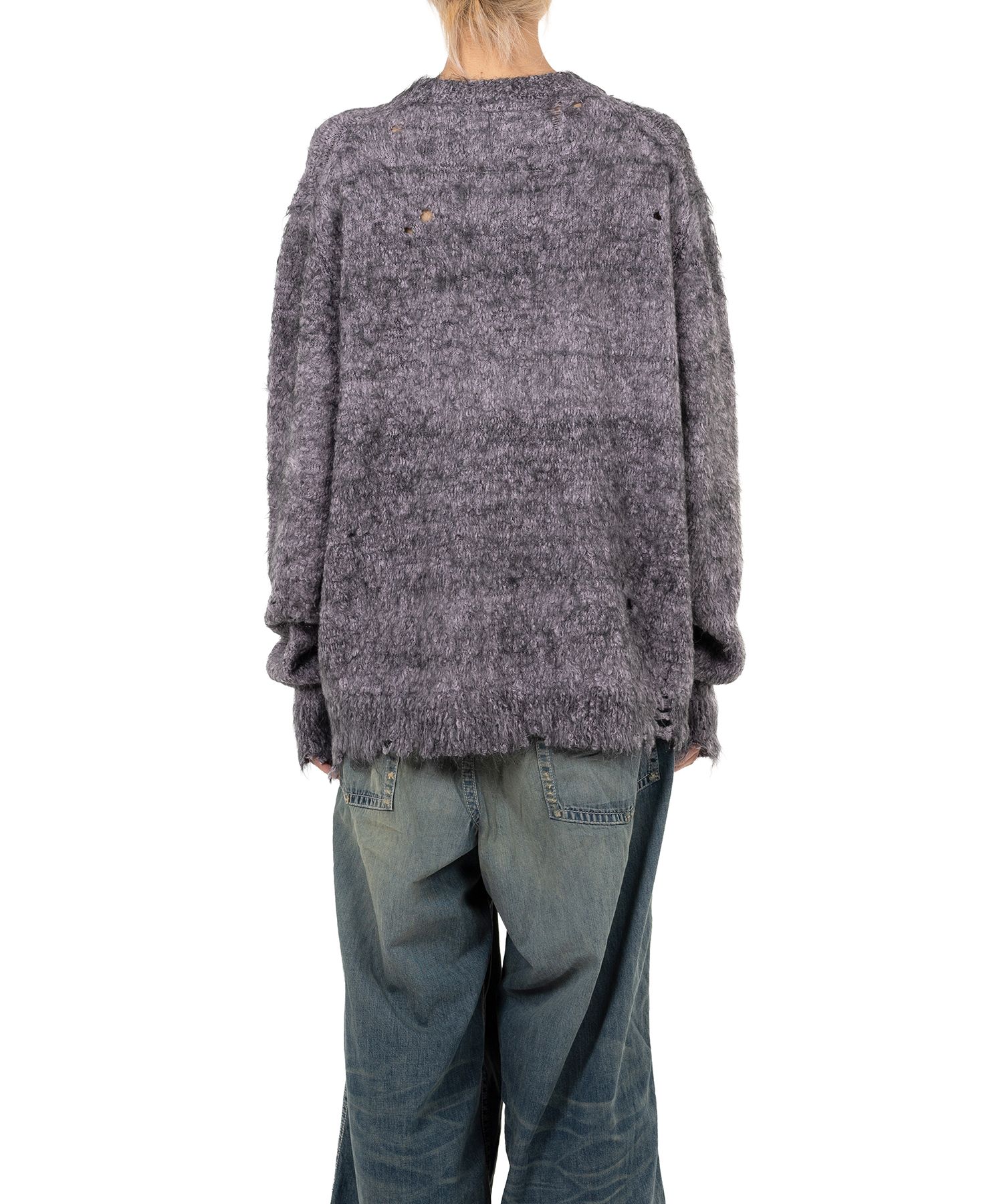MIHARAYASUHIRO ダウンベスト size44 モヘア 編み込み 黒 MIHARAYASUHIRO ダウンベスト size44 モヘア 編み込み 黒