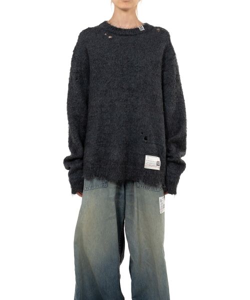 【最終値】美品Maison MIHARA YASUHIRO ダメージニット 48 Maison Mihara Yasuhiro Damaged Knit Sweater | eBay