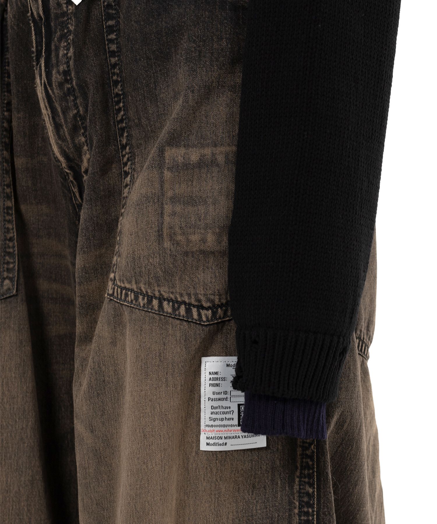 Triple Layered Cropped Knit Sweater