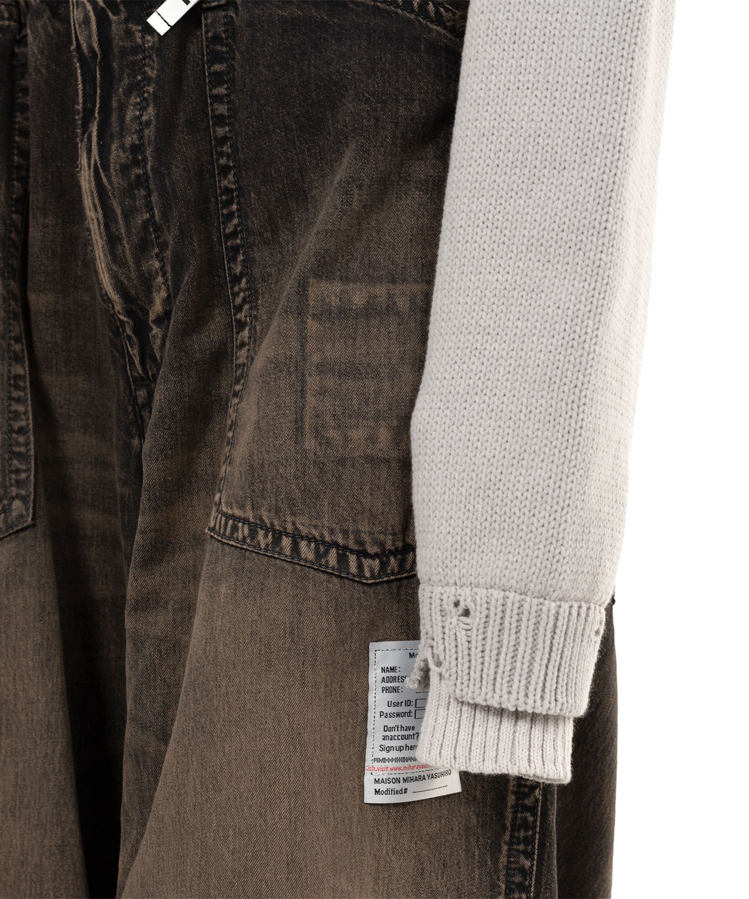 Triple Layered Cropped Knit Sweater