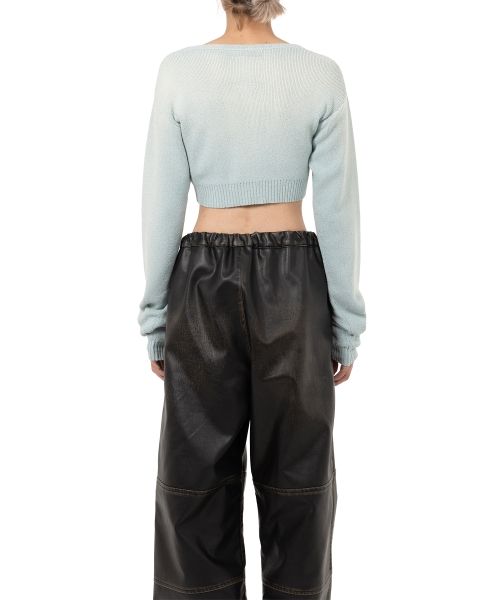 Sun Faded Like Cropped Knit Sweater