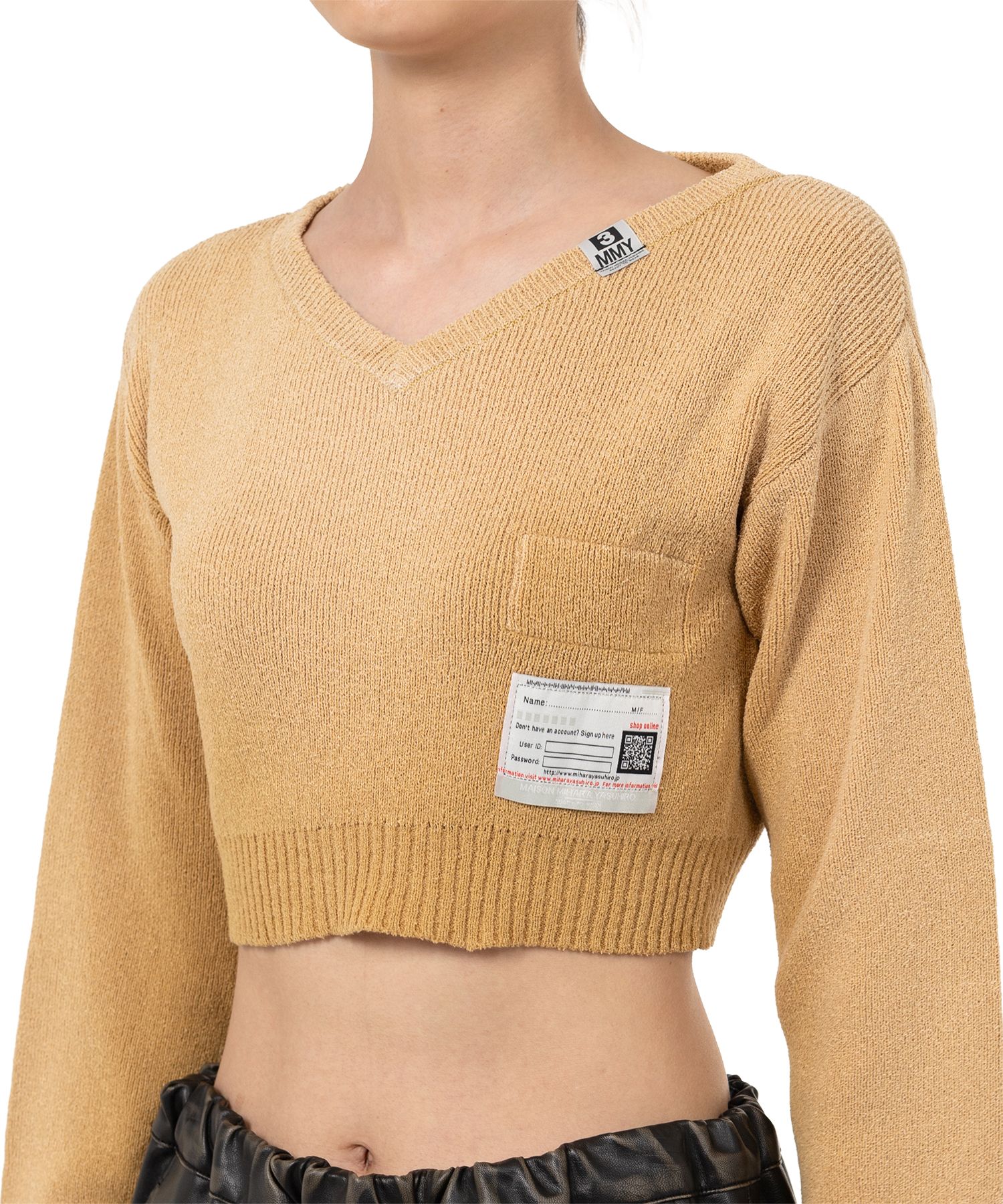 ミハラヤスヒロ　サンフェイデッドニットセーター　イエロー Maison MIHARA YASUHIRO ONLINE STORE（メゾンミハラヤスヒロ