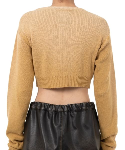 Sun Faded Like Cropped Knit Sweater
