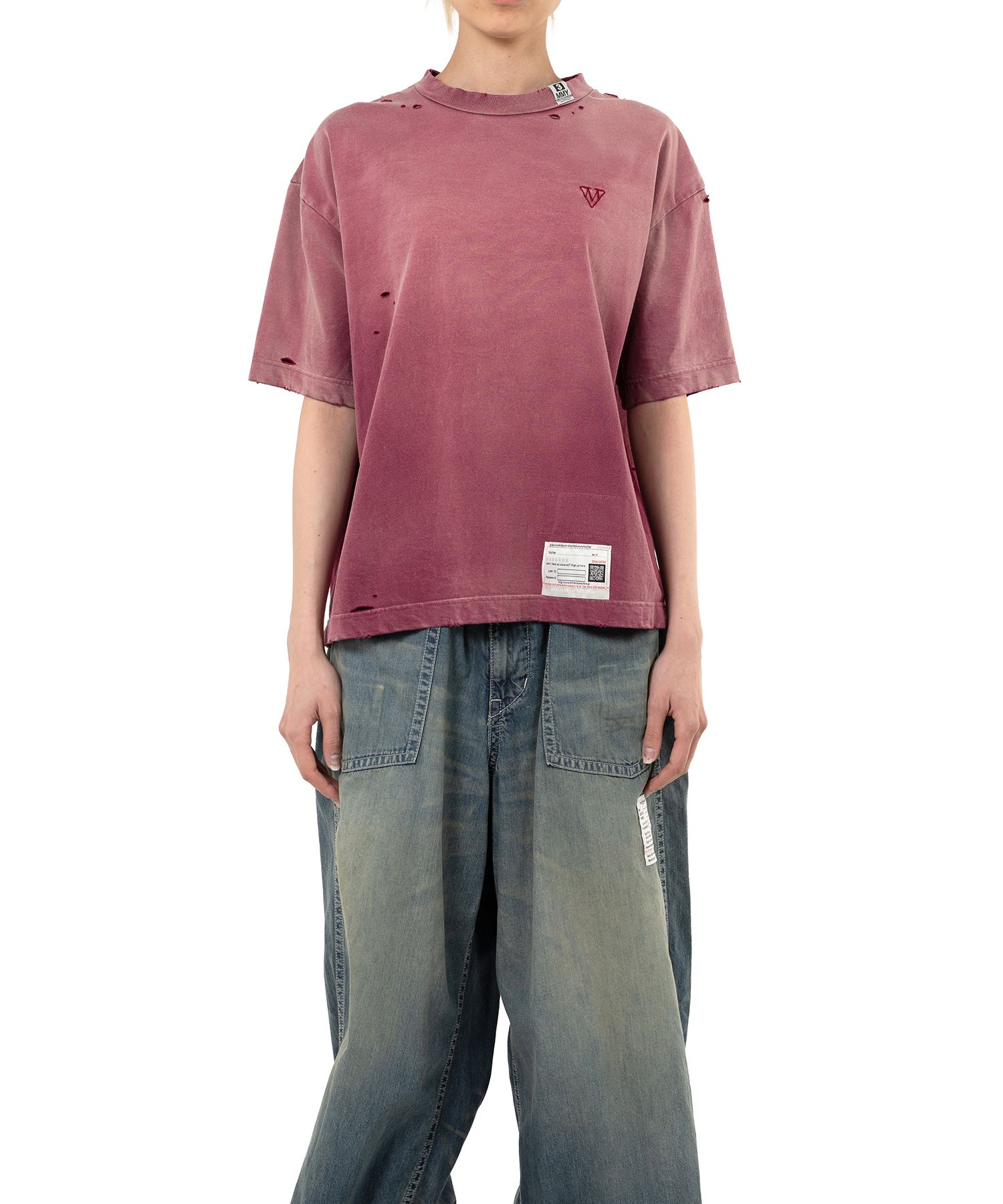 【MIHARAYASUHIRO】Sun Faded Like T-shirt ブリーチ加工 Maison MIHARA YASUHIRO ONLINE STORE(ミハラヤスヒロ