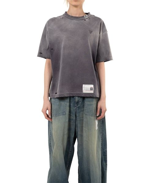 国内発送☆MIHARA YASUHIRO☆Amateur Sewn Like T-shirt/PINK Maison MIHARA YASUHIRO cotton t-shirt Amateur Sewn Tee pink