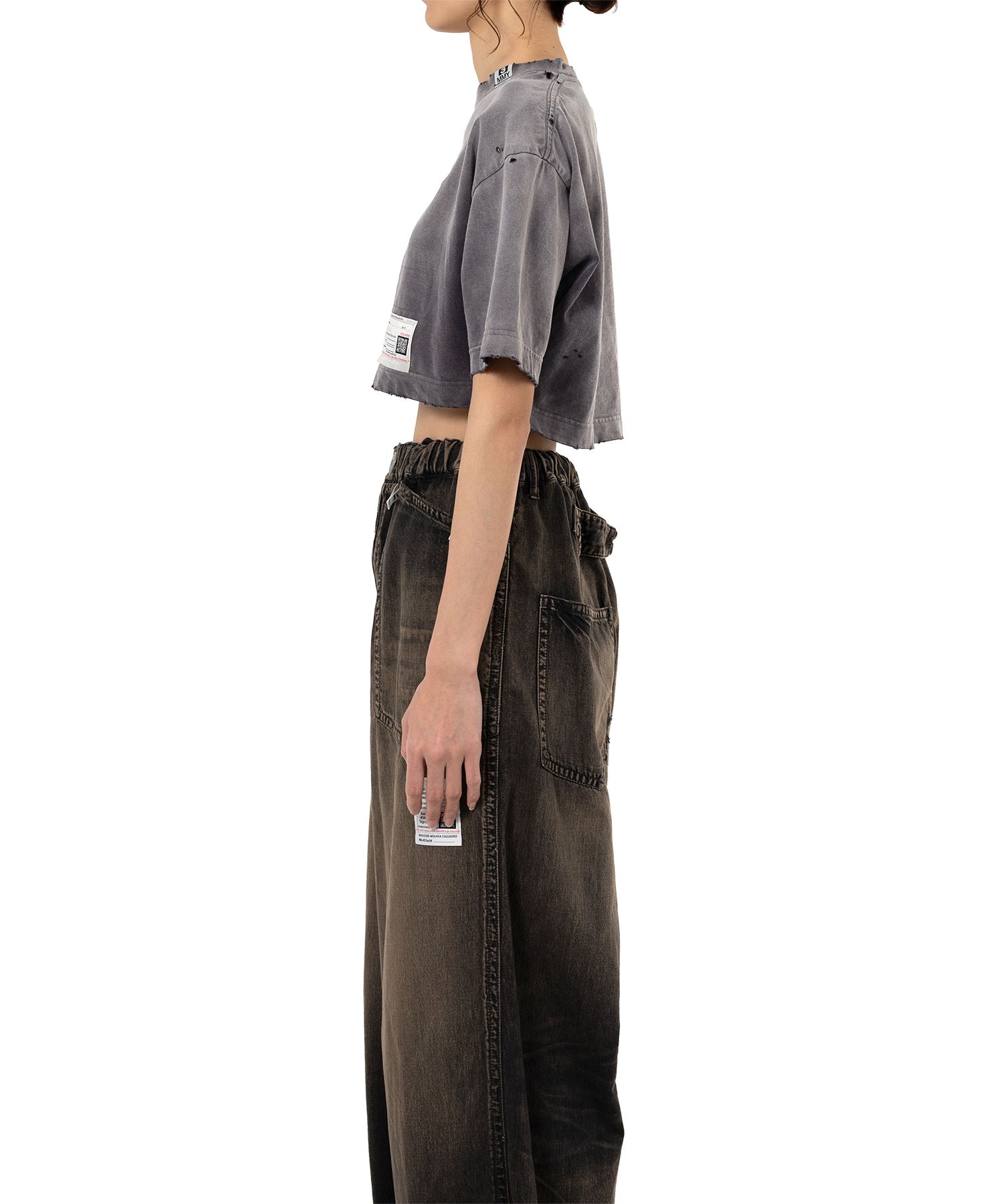 【MIHARA YASUHIRO】Sun Faded Like Crop Tシャツ 全３色 Maison MIHARA YASUHIRO ONLINE STORE（ミハラヤスヒロ