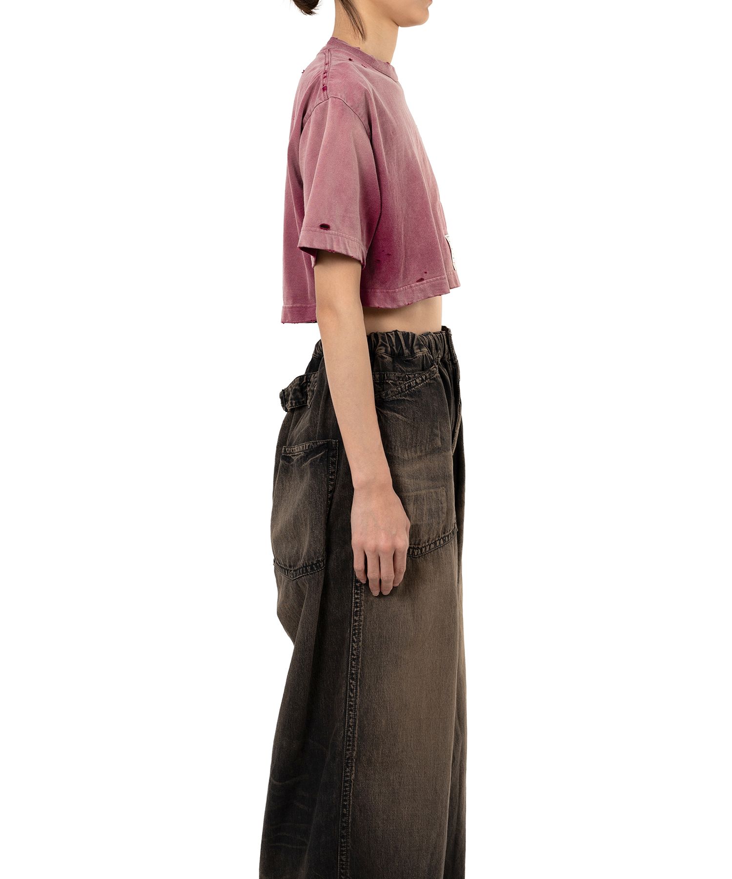 【MIHARA YASUHIRO】Sun Faded Like Crop Tシャツ 全３色 Maison MIHARA YASUHIRO ONLINE STORE（メゾンミハラヤスヒロ