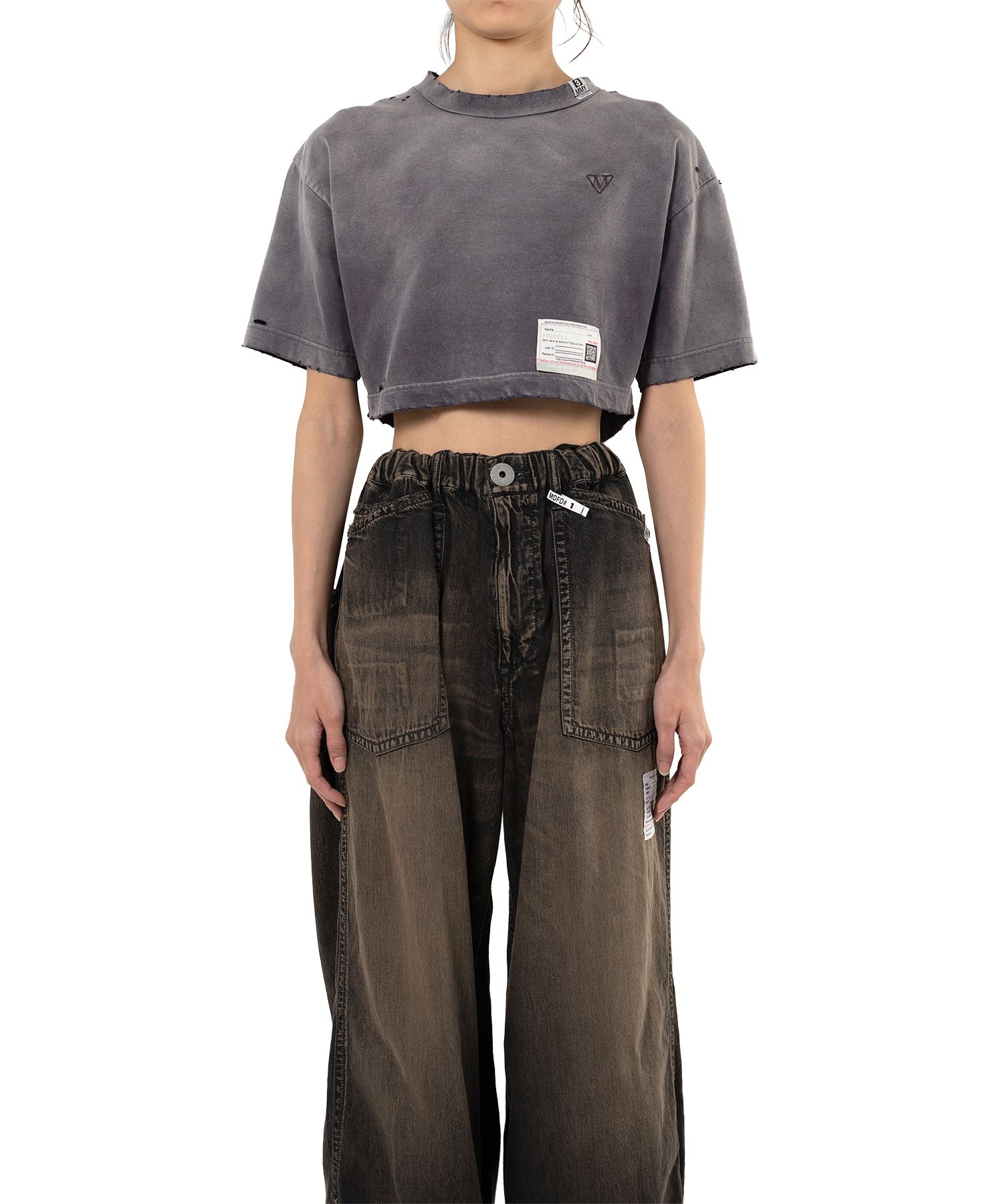 【MIHARA YASUHIRO】Sun Faded Like Crop Tシャツ 全３色 Maison MIHARA YASUHIRO ONLINE STORE（ミハラヤスヒロ