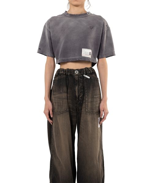 Maison Mihara Yasuhiro プリント ダメージ加工 Tシャツ Maison MIHARA YASUHIRO メゾンミハラヤスヒロ 23SS DISTRESSED