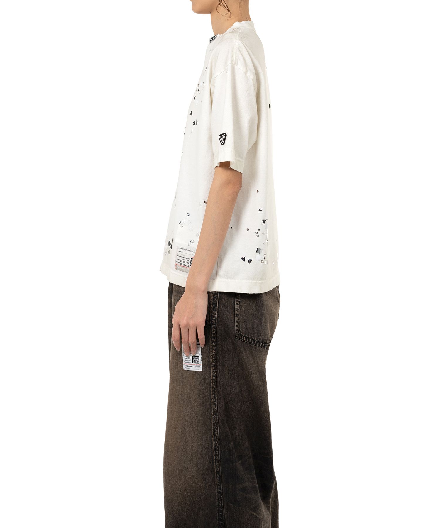 Embellished Distressed T-Shirt