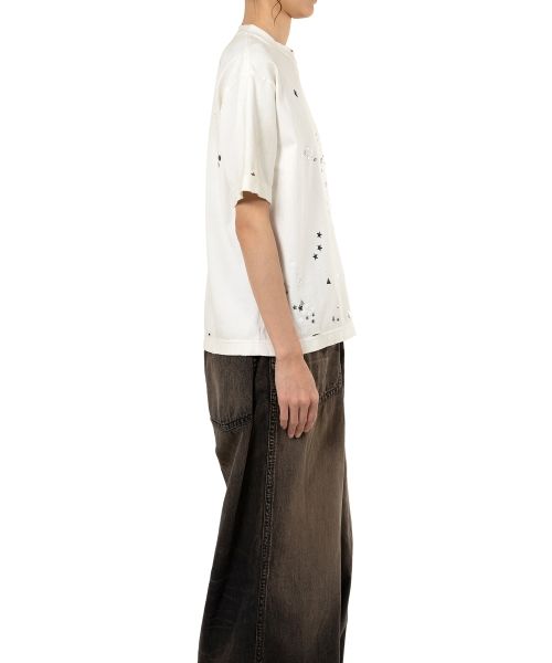 Embellished Distressed T-Shirt