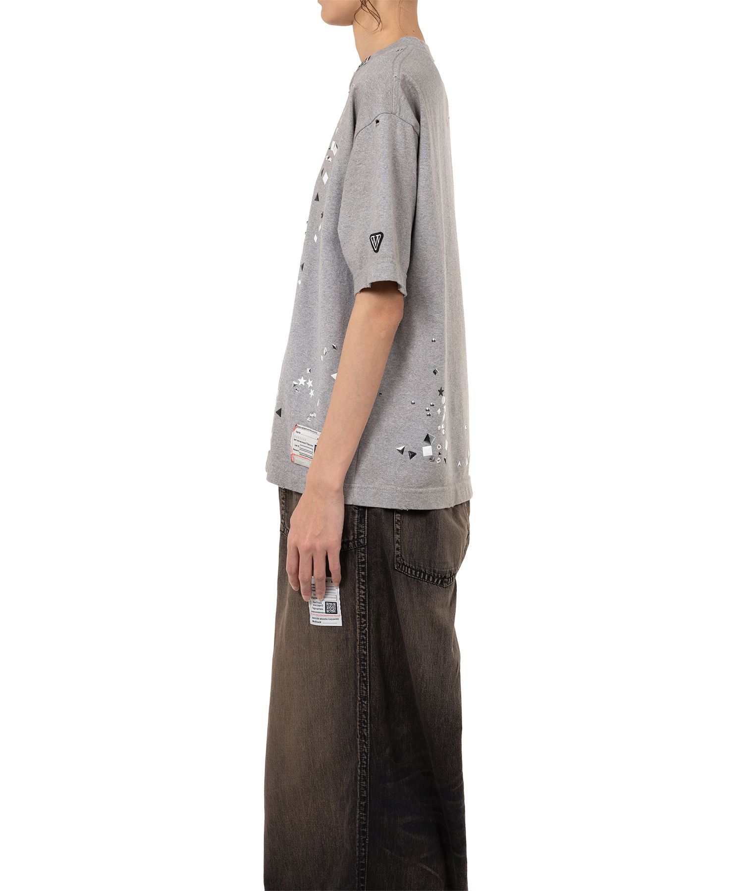 Embellished Distressed T-Shirt